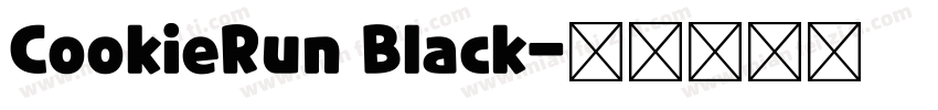 CookieRun Black字体转换